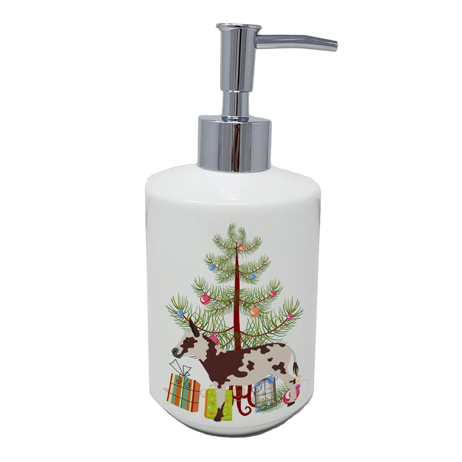 American Spotted Donkey Christmas Ceramic Soap Dispenser Image 1