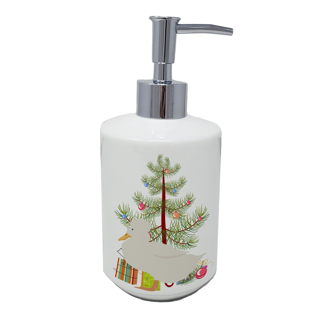 Crested Duck Christmas Ceramic Soap Dispenser Image 1