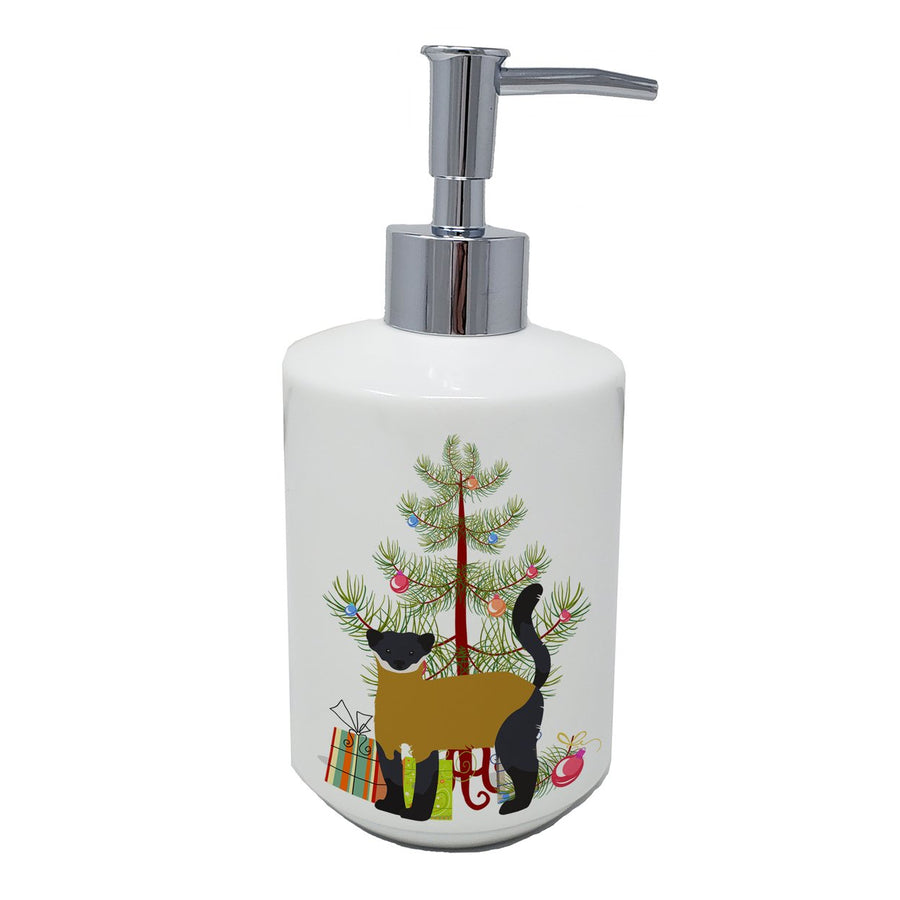 Yellow-Throated Marten Christmas Ceramic Soap Dispenser Image 1