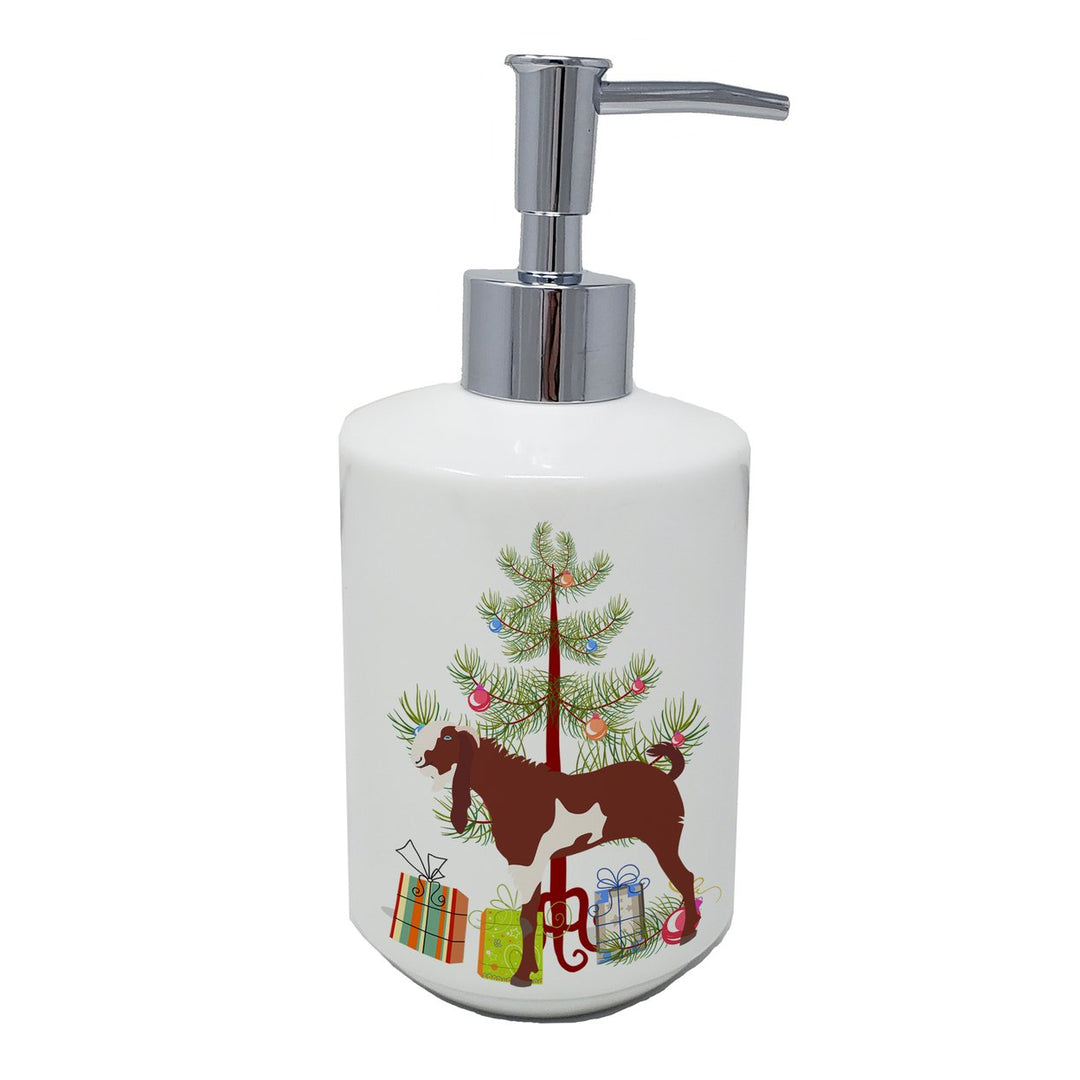 Jamnapari Goat Christmas Ceramic Soap Dispenser Image 1