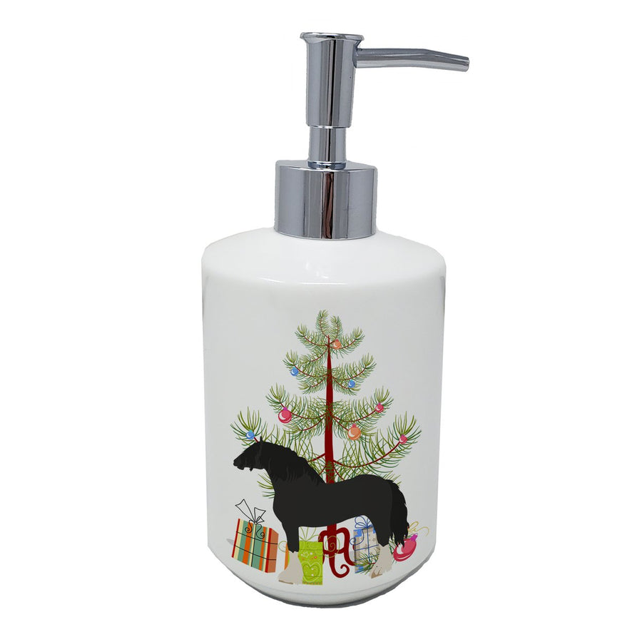 Pomeranian Rogener Goose Christmas Ceramic Soap Dispenser Image 1