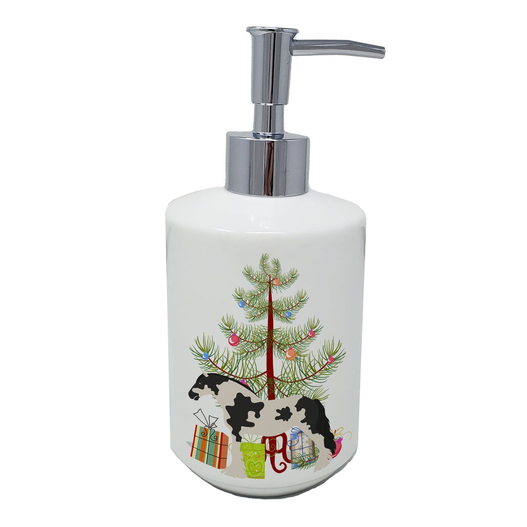 Cyldesdale Horse Christmas Ceramic Soap Dispenser Image 1