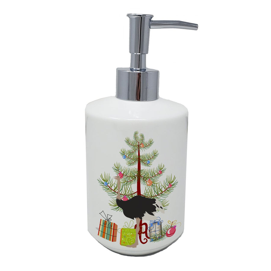 Common Ostrich Christmas Ceramic Soap Dispenser Image 1