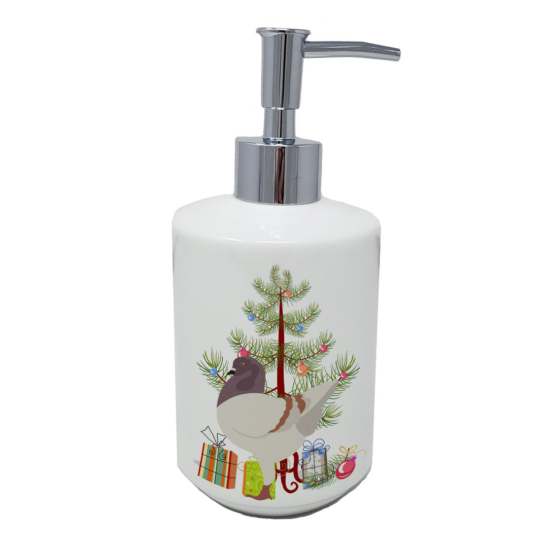 German Modena Pigeon Christmas Ceramic Soap Dispenser Image 1