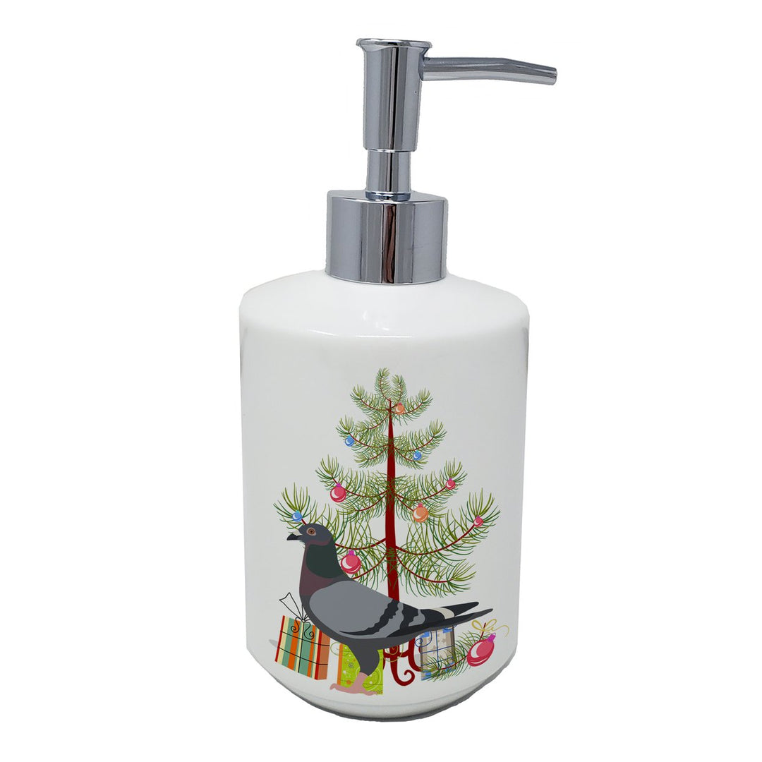 Racing Pigeon Christmas Ceramic Soap Dispenser Image 1