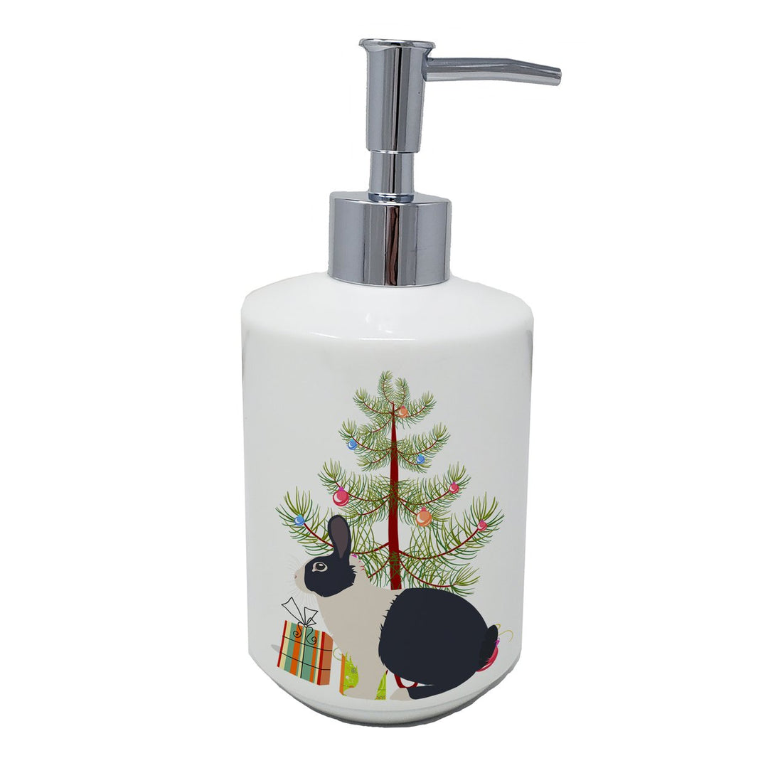 Dutch Rabbit Christmas Ceramic Soap Dispenser Image 1