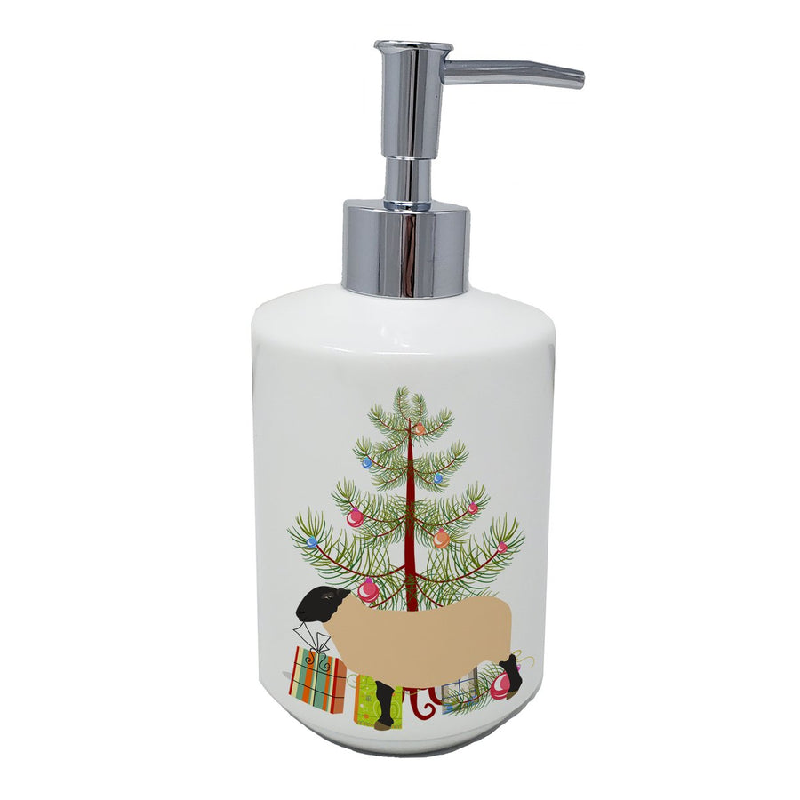 Suffolk Sheep Christmas Ceramic Soap Dispenser Image 1