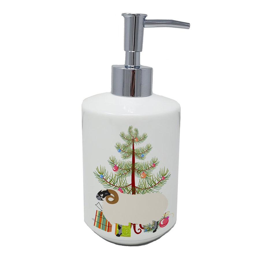 Scottish Blackface Sheep Christmas Ceramic Soap Dispenser Image 1