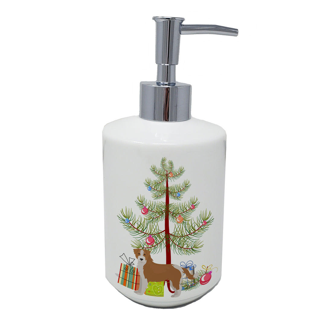 Kromfohrlander Christmas Tree Ceramic Soap Dispenser Image 1