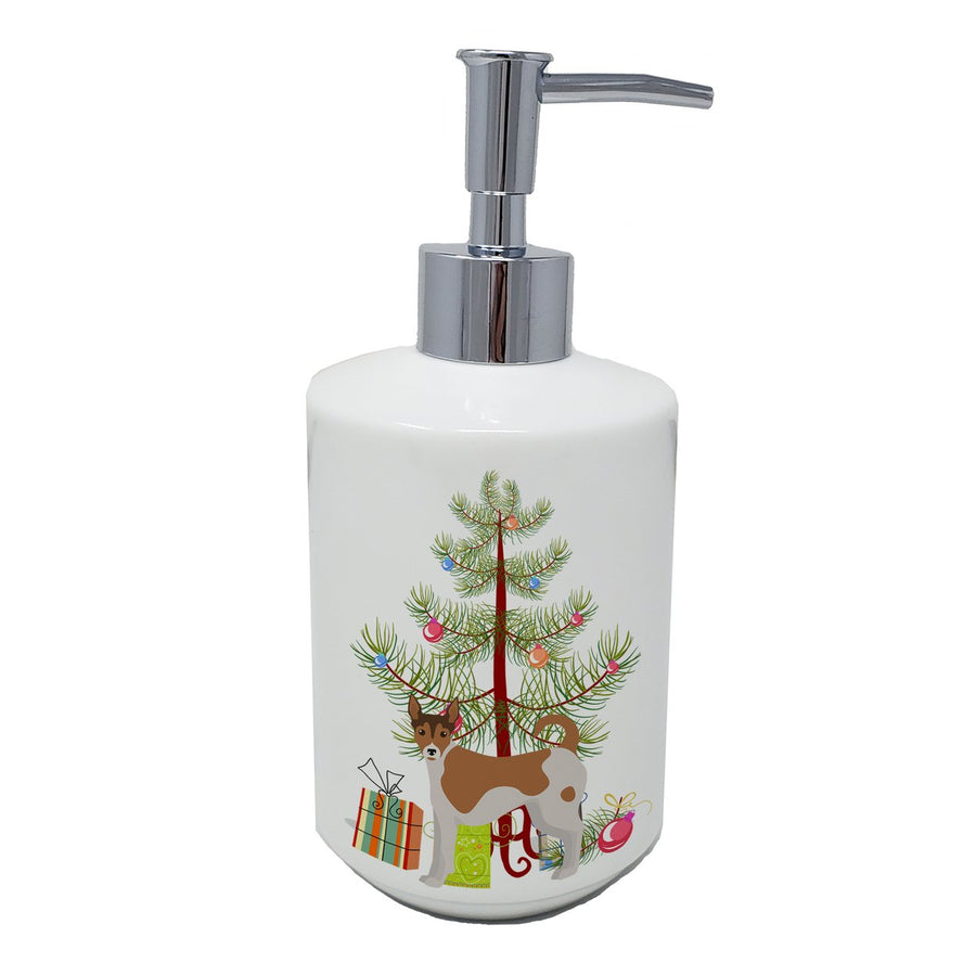 Tenterfield Terrier Christmas Tree Ceramic Soap Dispenser Image 1