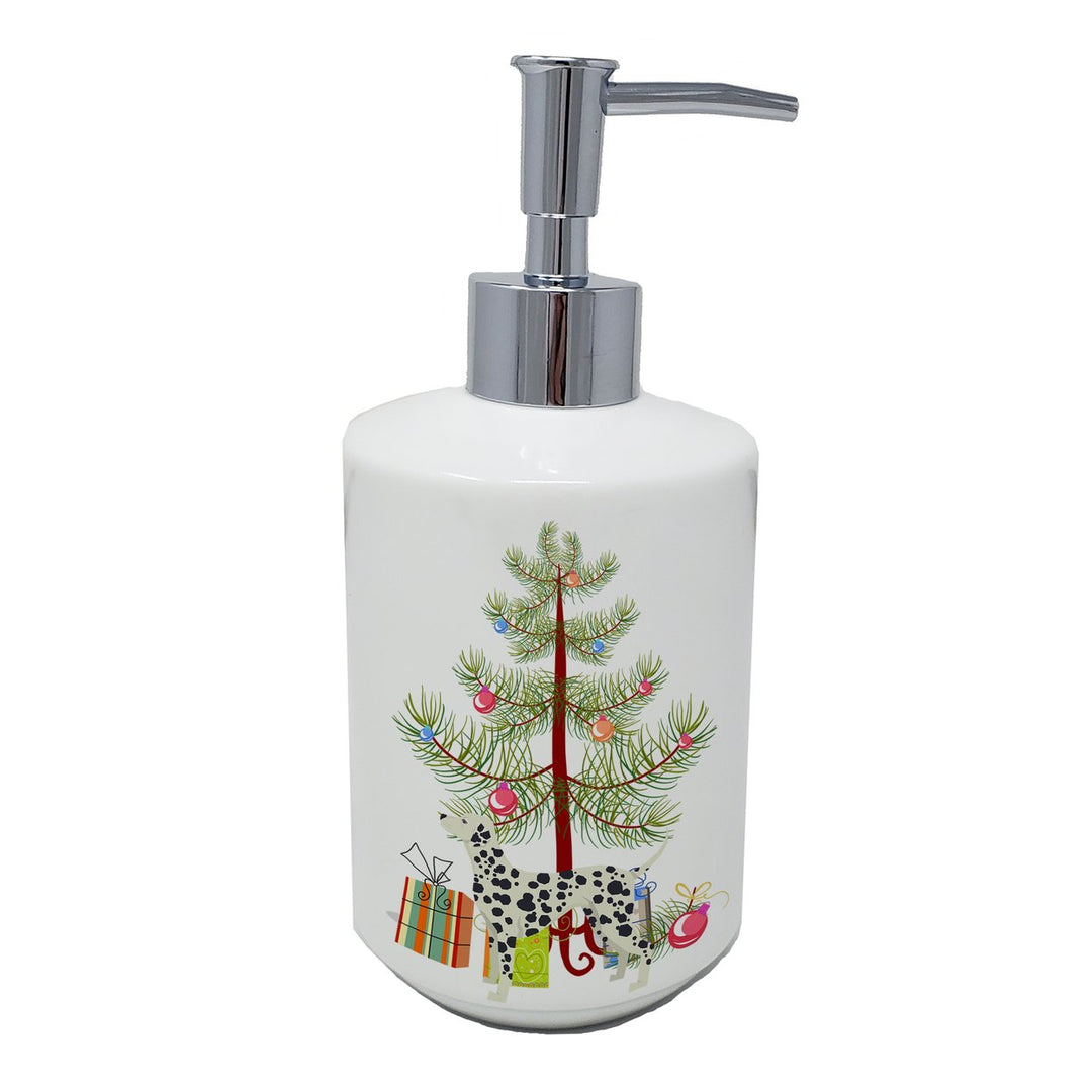 Dalmatian Christmas Tree Ceramic Soap Dispenser Image 1