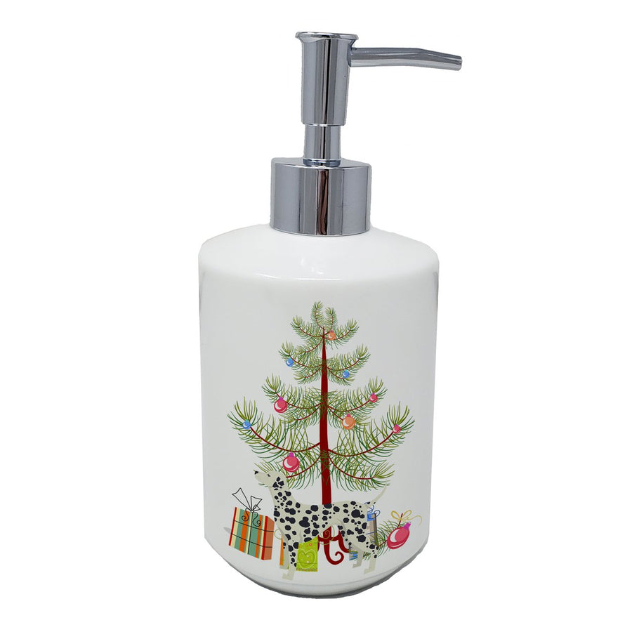 Dalmatian Christmas Tree Ceramic Soap Dispenser Image 1