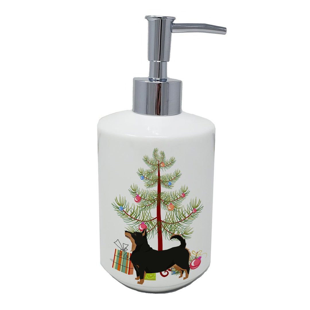 Lancashire Terrier Christmas Tree Ceramic Soap Dispenser Image 1