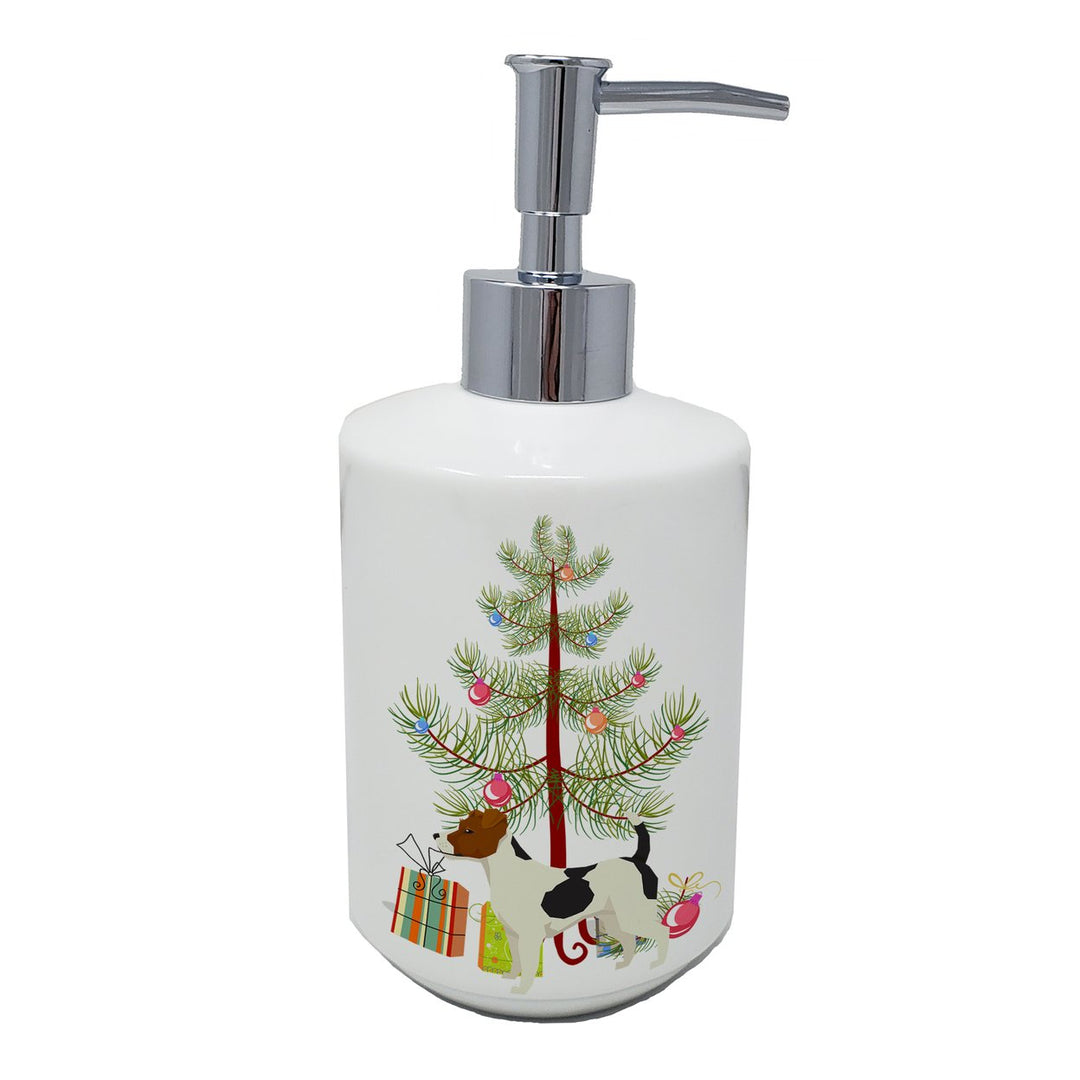 Jack Russell Terrier Christmas Tree Ceramic Soap Dispenser Image 1