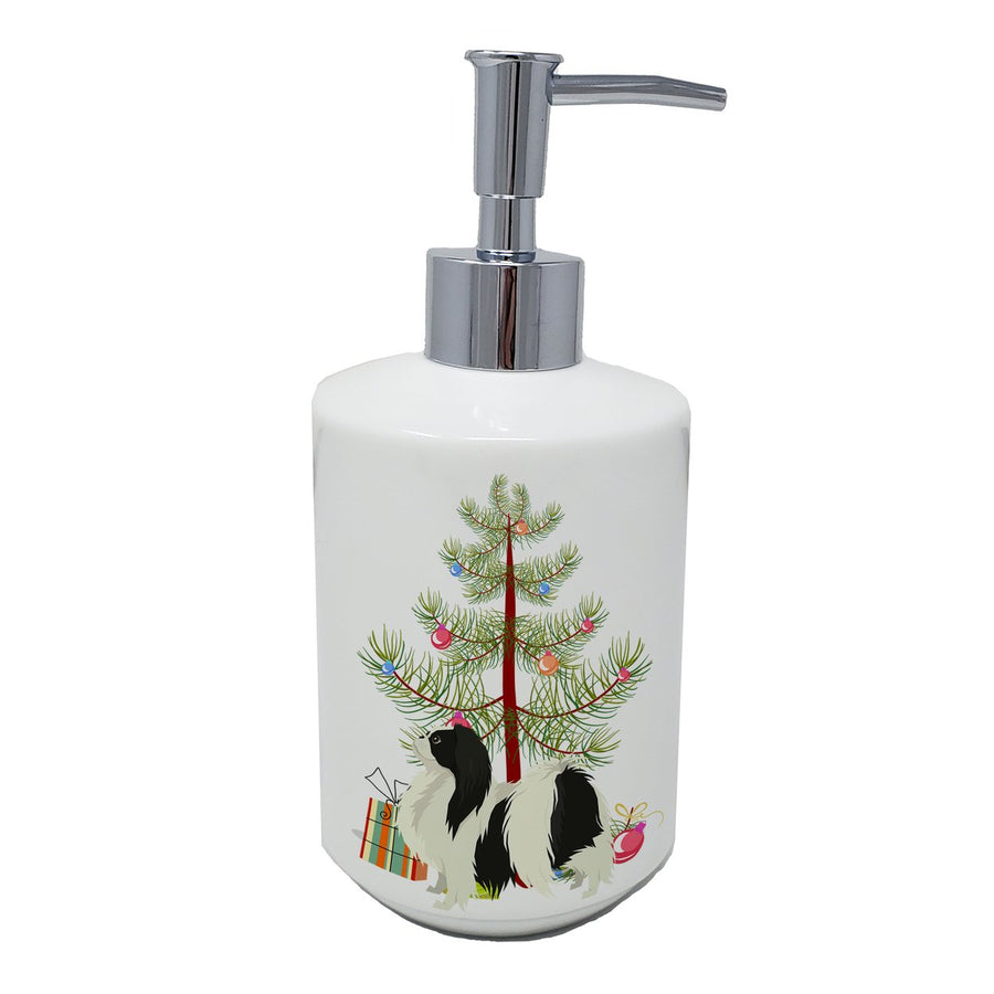 Japanese Chin Christmas Tree Ceramic Soap Dispenser Image 1