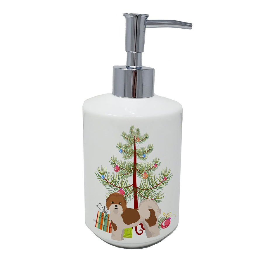 Mal-Shi Christmas Tree Ceramic Soap Dispenser Image 1