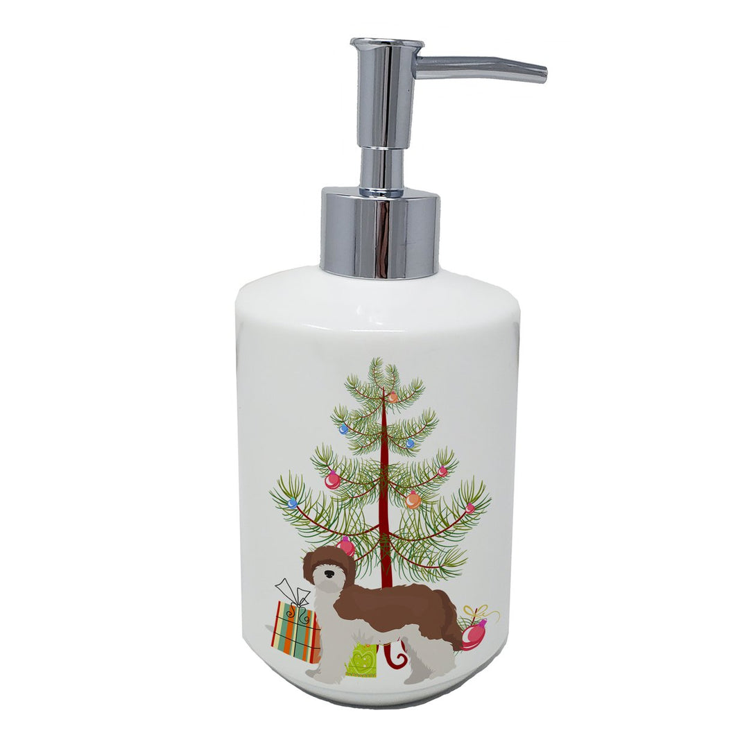 Sheepadoodle Christmas Tree Ceramic Soap Dispenser Image 1