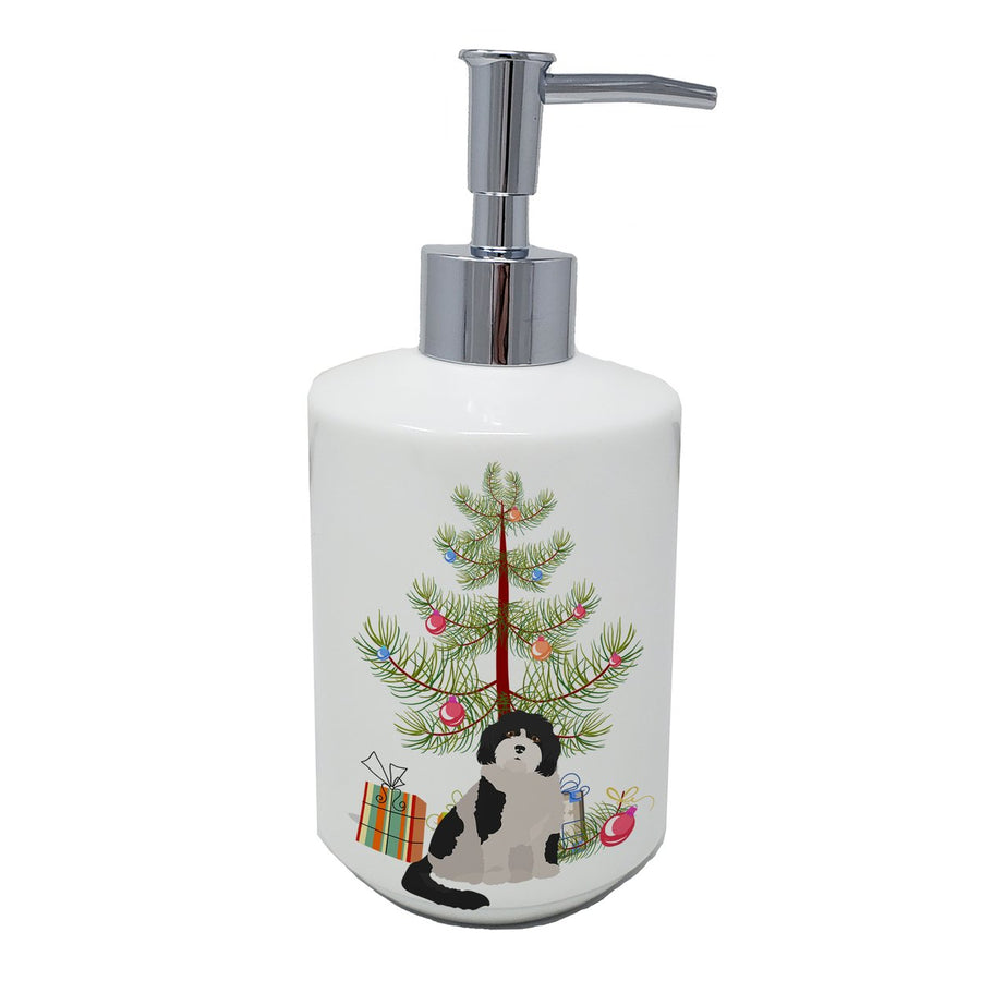 Cavachon Style 3 Christmas Tree Ceramic Soap Dispenser Image 1