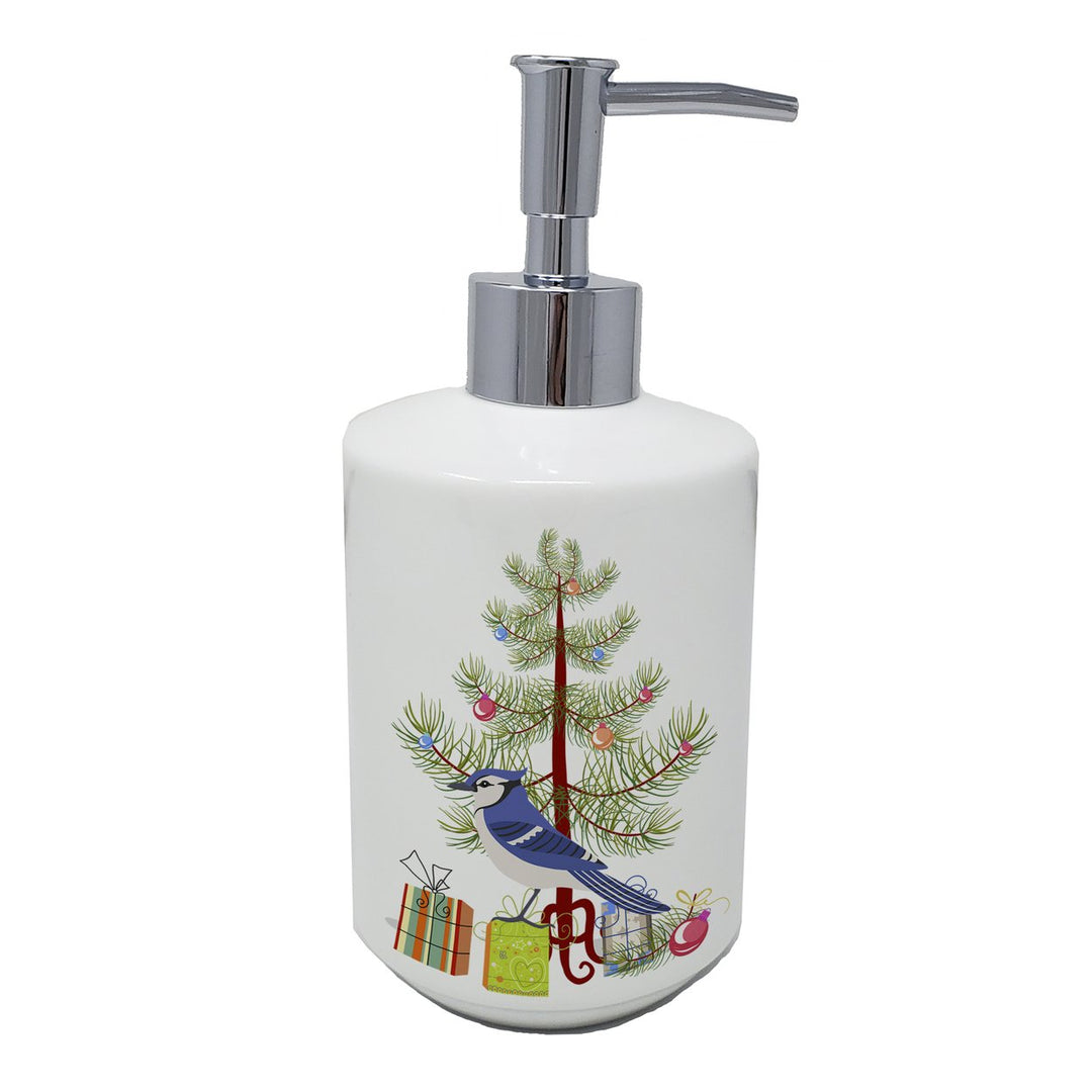 Jay Bird Merry Christmas Ceramic Soap Dispenser Image 1