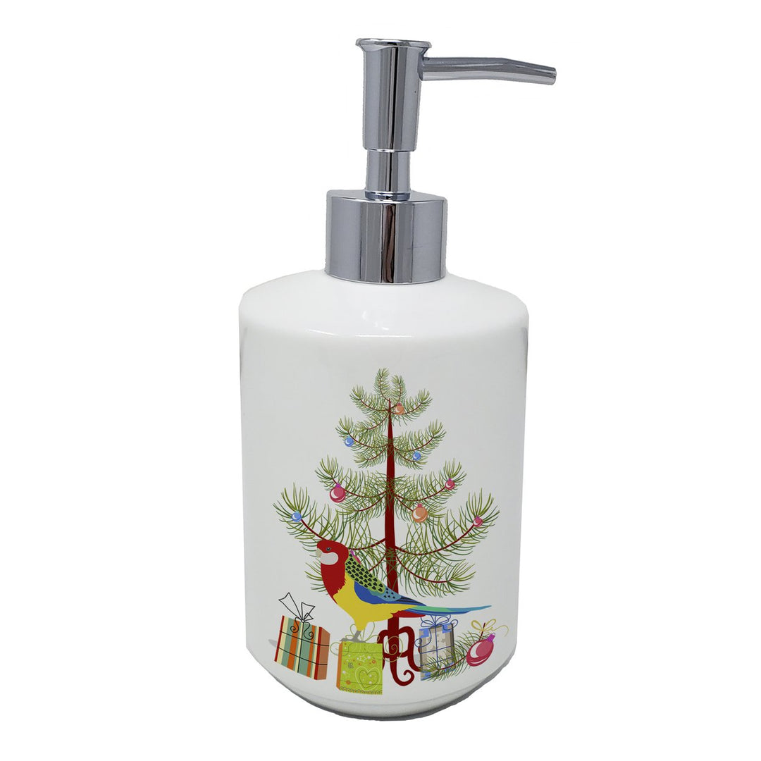 Rosella Merry Christmas Ceramic Soap Dispenser Image 1