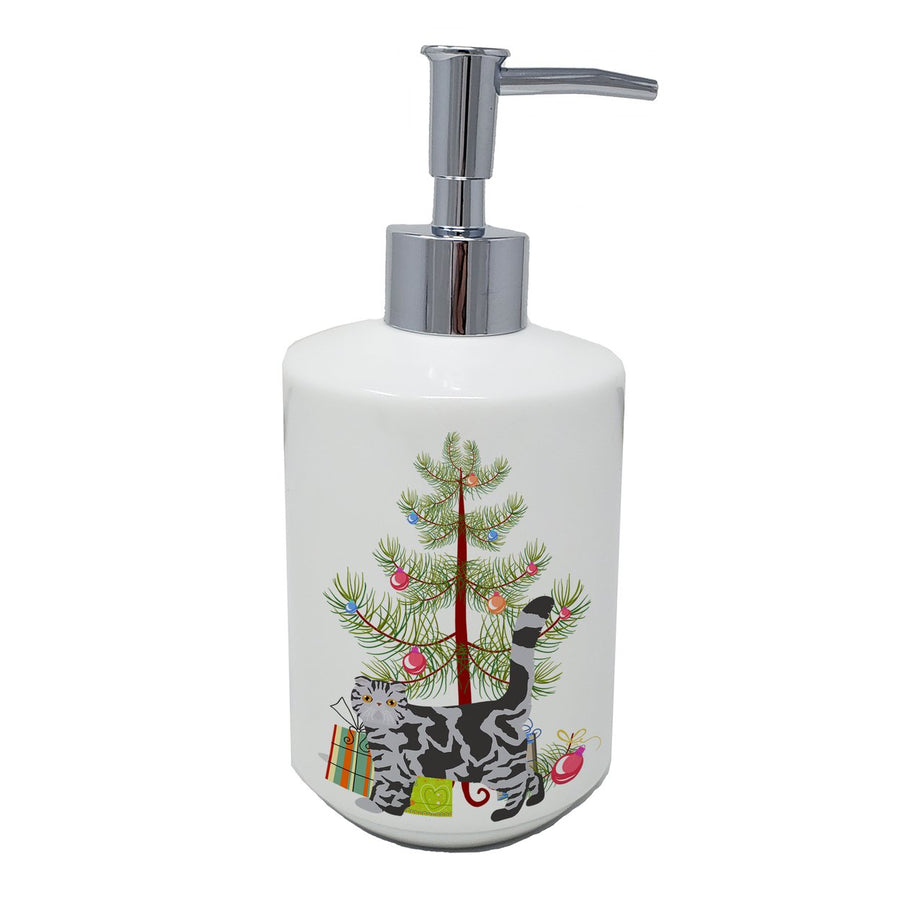 Foldex Exotic Fold Style 1 Cat Merry Christmas Ceramic Soap Dispenser Image 1