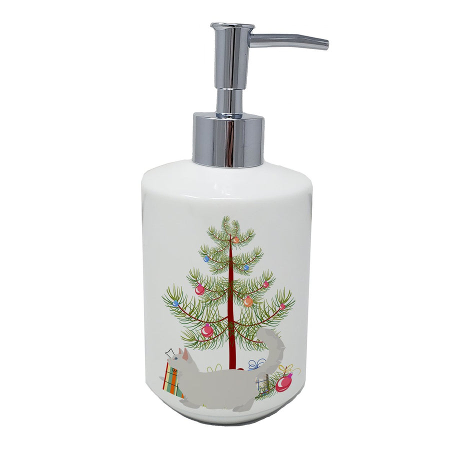 Munchkin Style 2 Cat Merry Christmas Ceramic Soap Dispenser Image 1