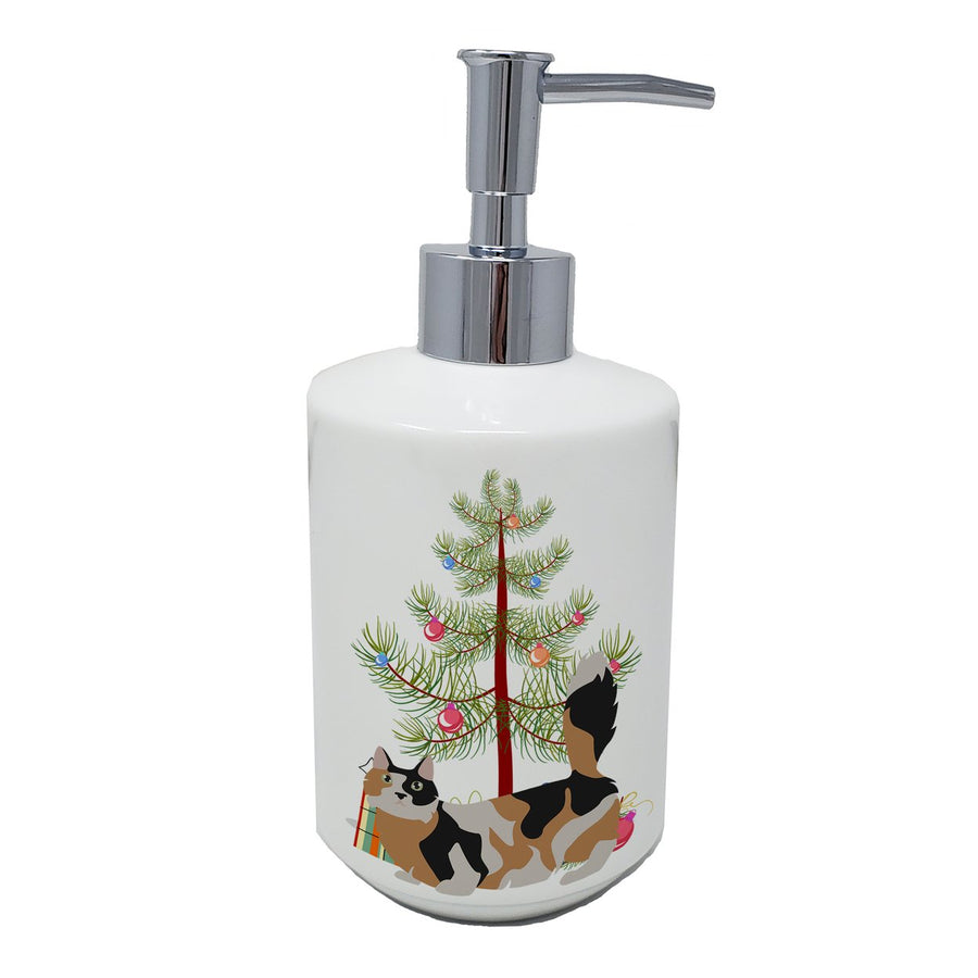 Munchkin Style 3 Cat Merry Christmas Ceramic Soap Dispenser Image 1