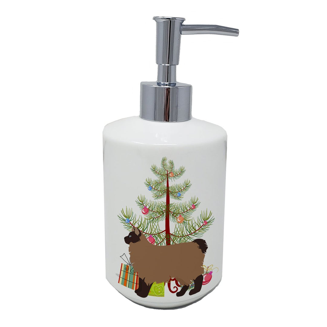 Owyhee Bob Style 2 Cat Merry Christmas Ceramic Soap Dispenser Image 1