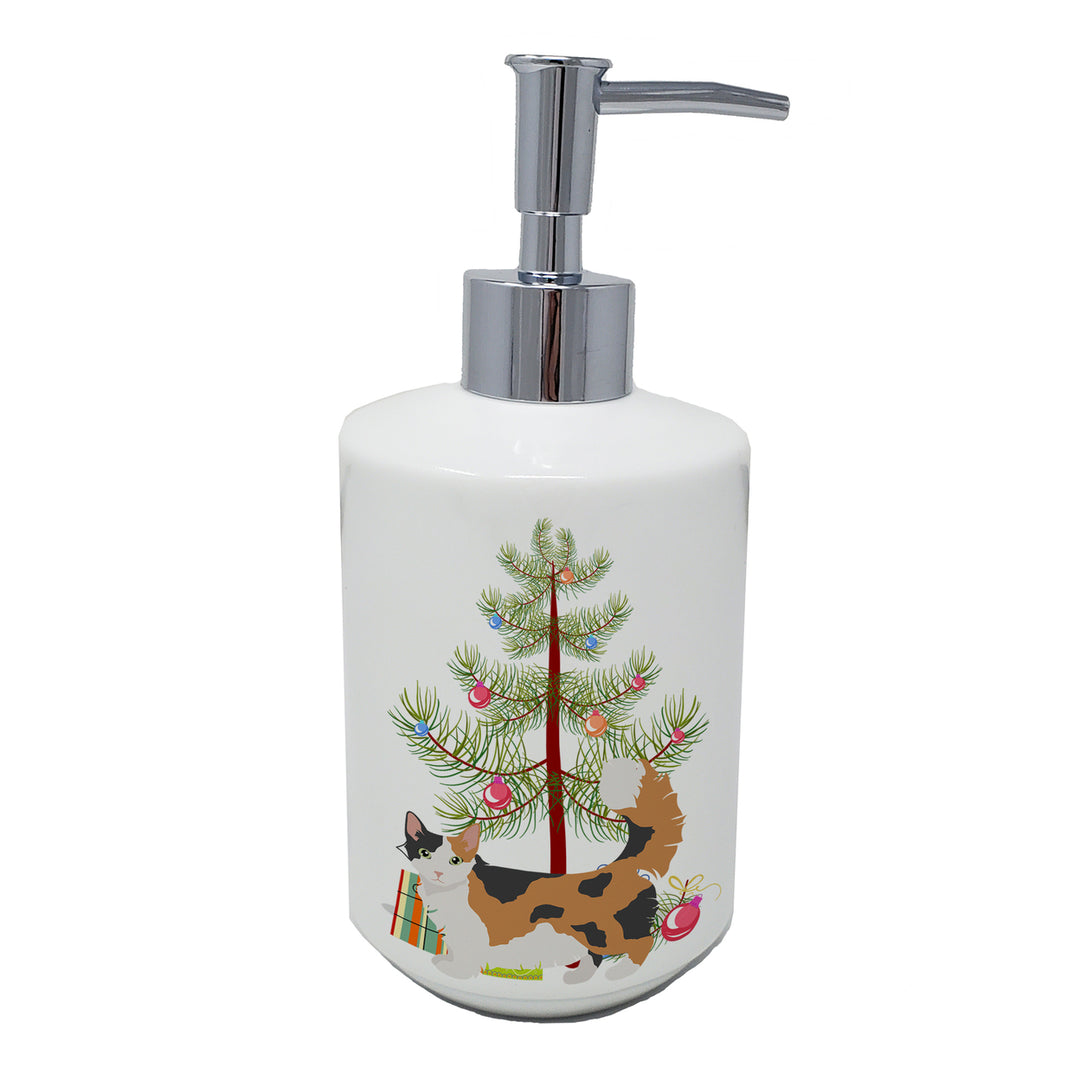 Skookum Cat Merry Christmas Ceramic Soap Dispenser Image 1