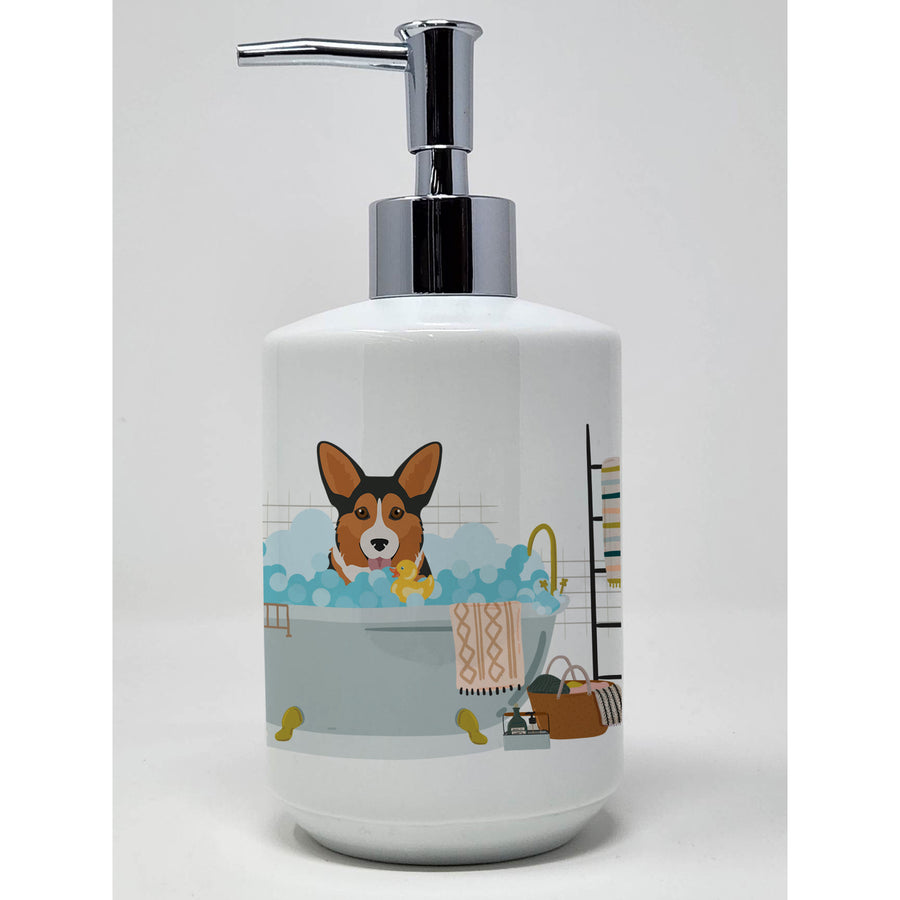 Sable Pembroke Corgi Ceramic Soap Dispenser Image 1