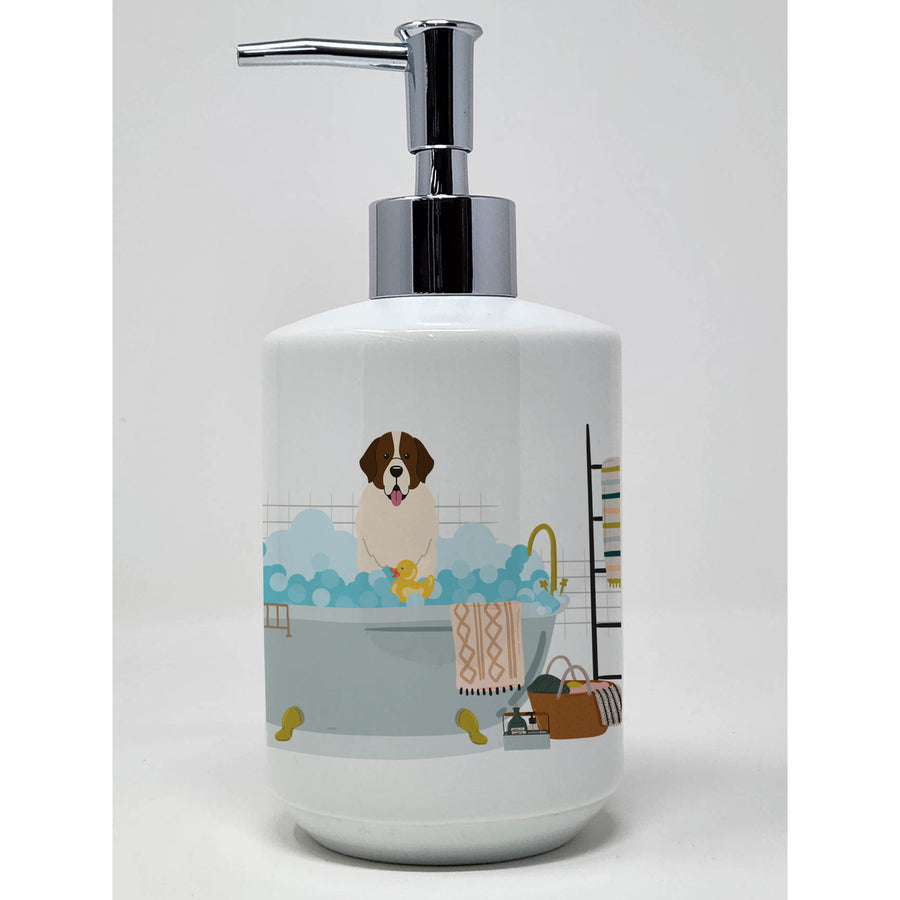 Moscow Watchdog in Bathtub Ceramic Soap Dispenser Image 1