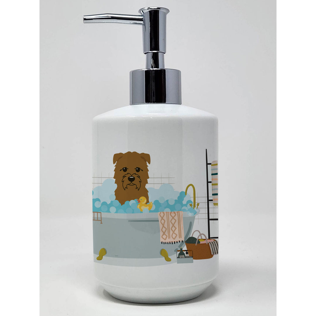 Tan Glen of Imal in Bathtub Ceramic Soap Dispenser Image 1