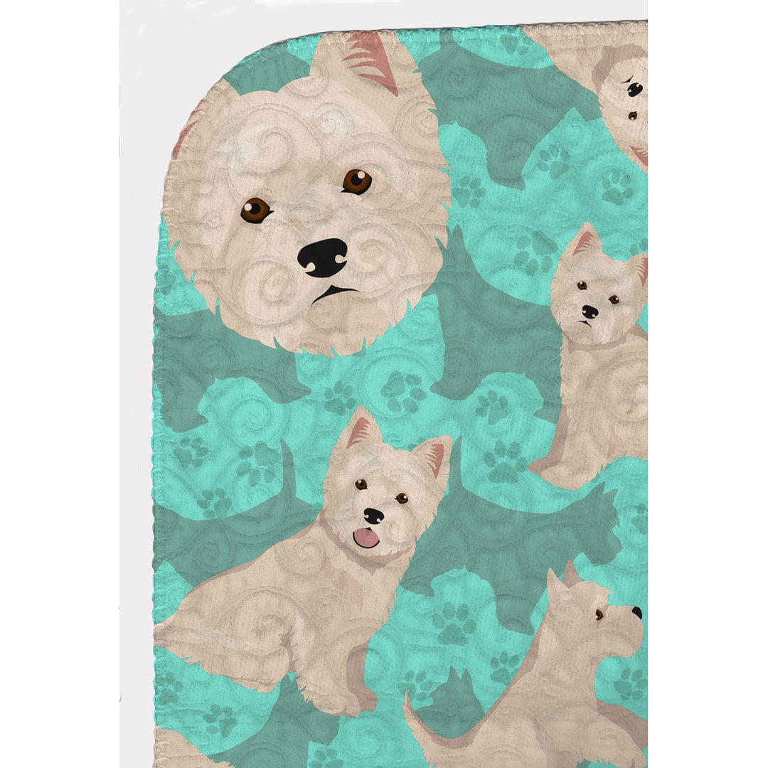 Westie Quilted Blanket 50x60 Image 5