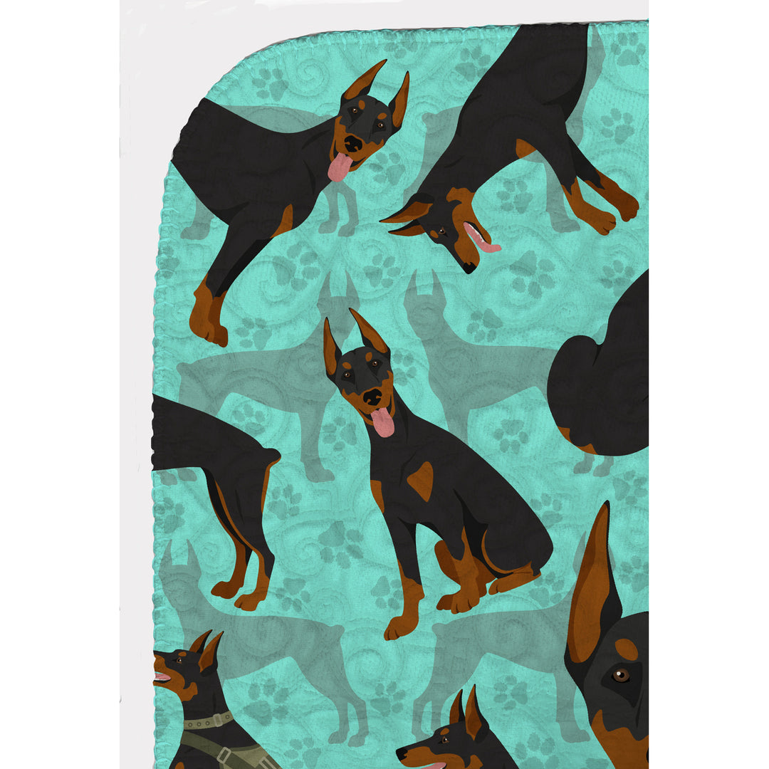 Doberman Pinscher Quilted Blanket 50x60 Image 5