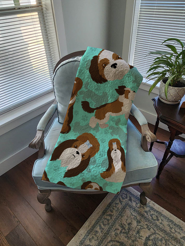 Shih Tzu Quilted Blanket 50x60 Image 4