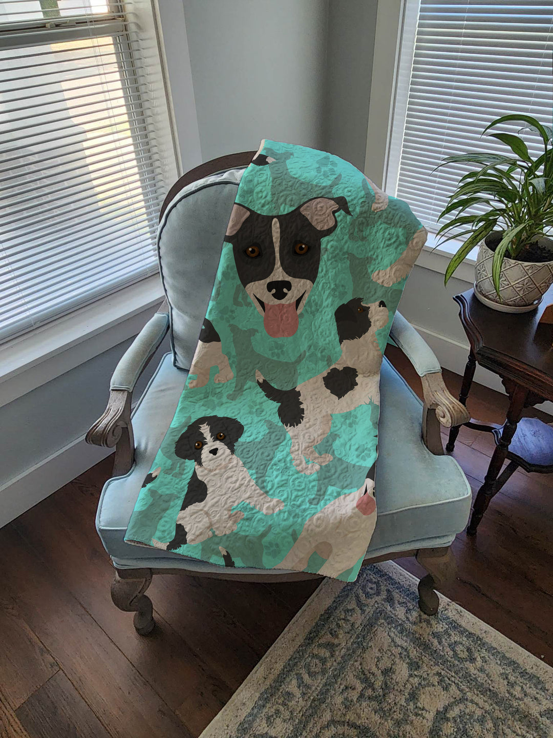 Jack Russell Terrier Quilted Blanket 50x60 Image 4