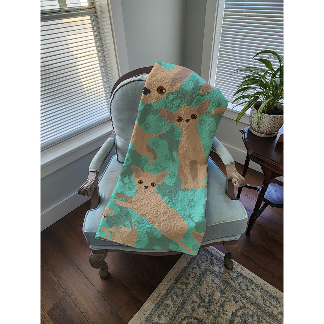 Chihuahua Quilted Blanket 50x60 Image 4