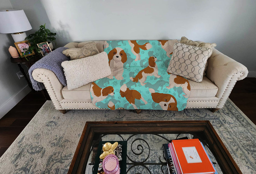 Blenheim Cavalier Spaniel Quilted Blanket 50x60 Image 2