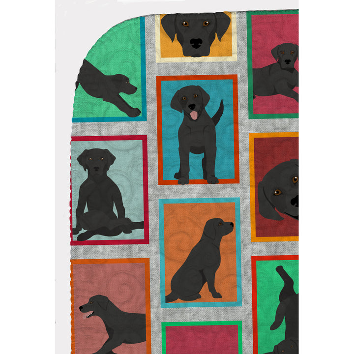 Lots of Black Labrador Retriever Quilted Blanket 50x60 Image 5