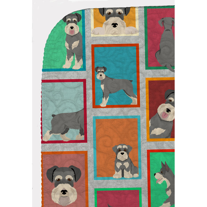 Lots of Schnauzer Quilted Blanket 50x60 Image 5