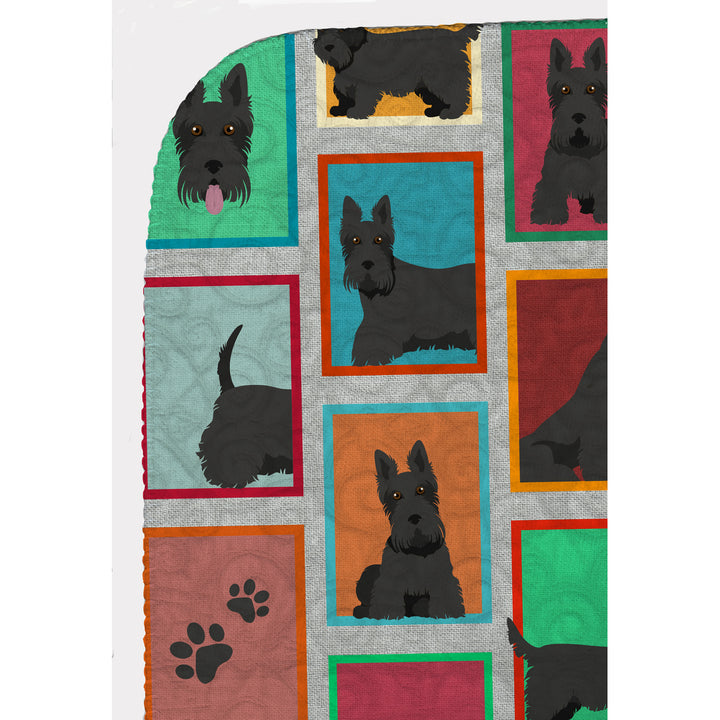 Lots of Scottish Terrier Quilted Blanket 50x60 Image 5