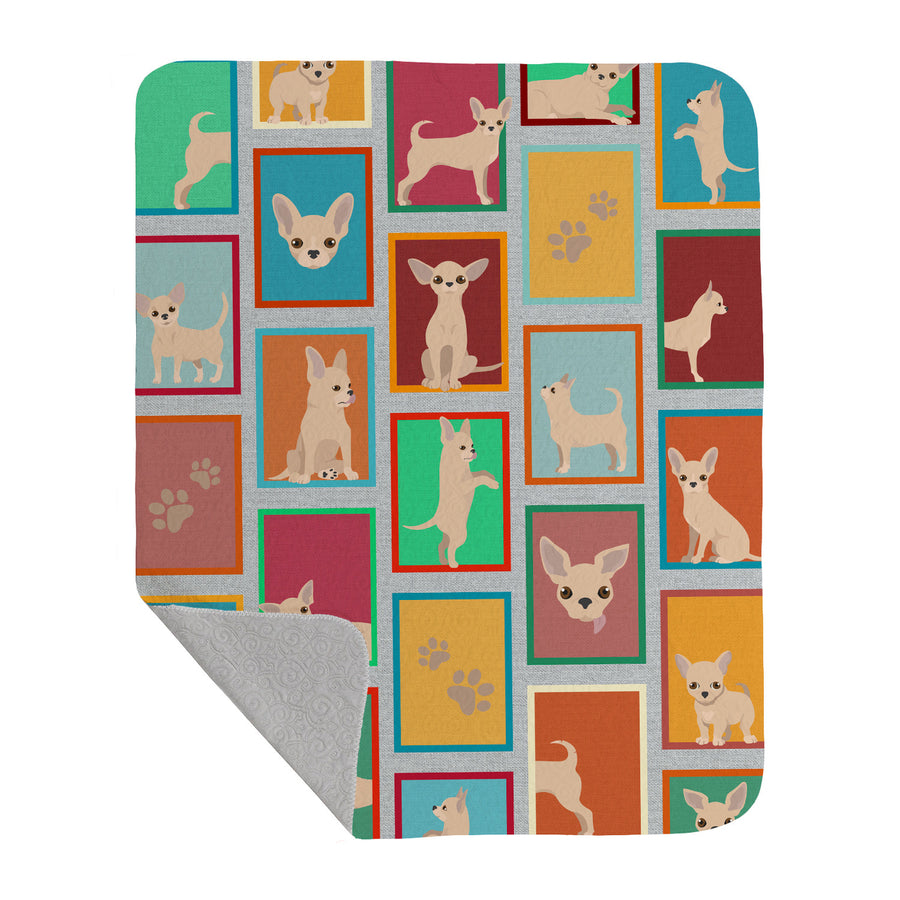 Lots of Chihuahua Quilted Blanket 50x60 Image 1