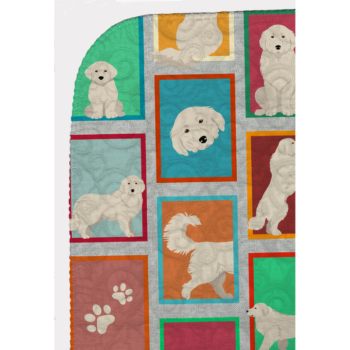 Lots of Great Pyrenees Quilted Blanket 50x60 Image 5