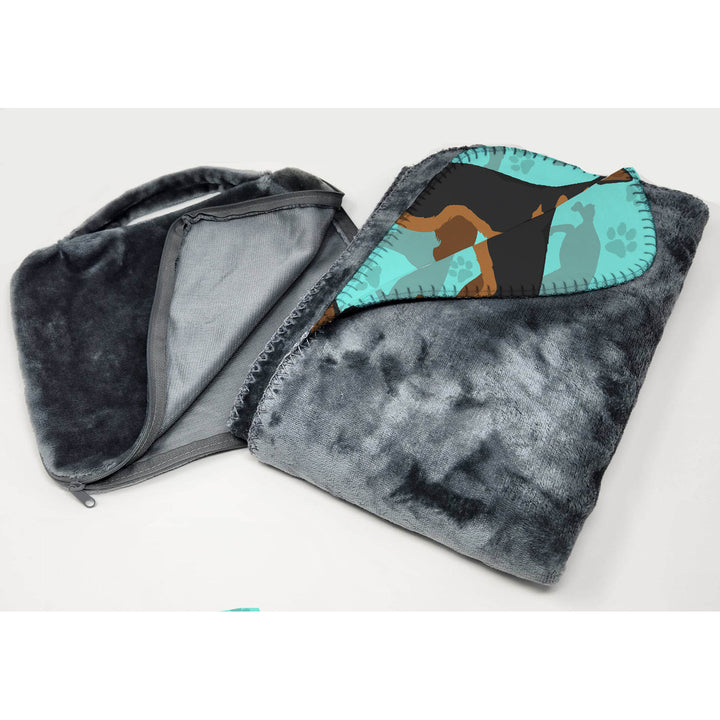 German Shepherd Soft Travel Blanket with Bag Image 3