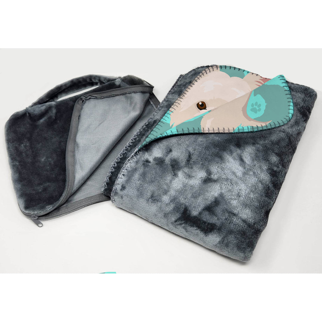 Westie Soft Travel Blanket with Bag Image 3