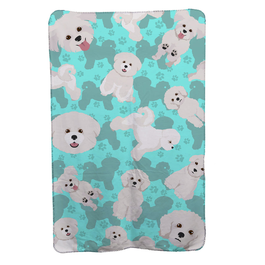 Bichon Frise Soft Travel Blanket with Bag Image 1