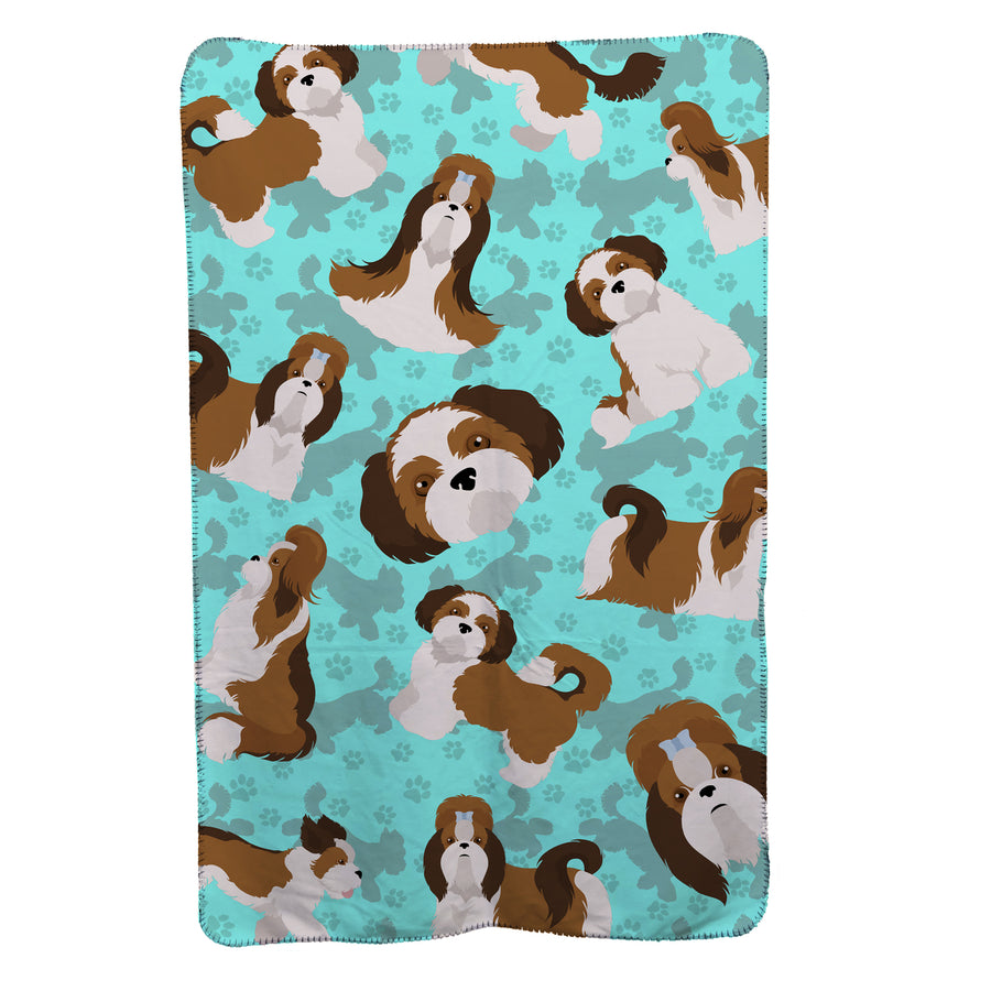 Shih Tzu Soft Travel Blanket with Bag Image 1