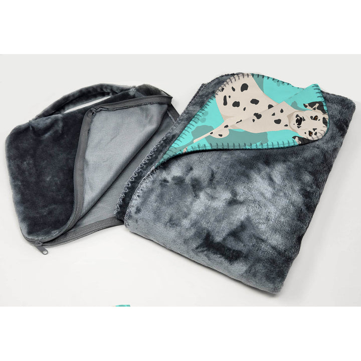 Dalmatian Soft Travel Blanket with Bag Image 3
