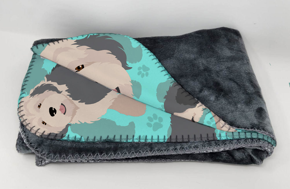 Old English Sheepdog Soft Travel Blanket with Bag Image 2