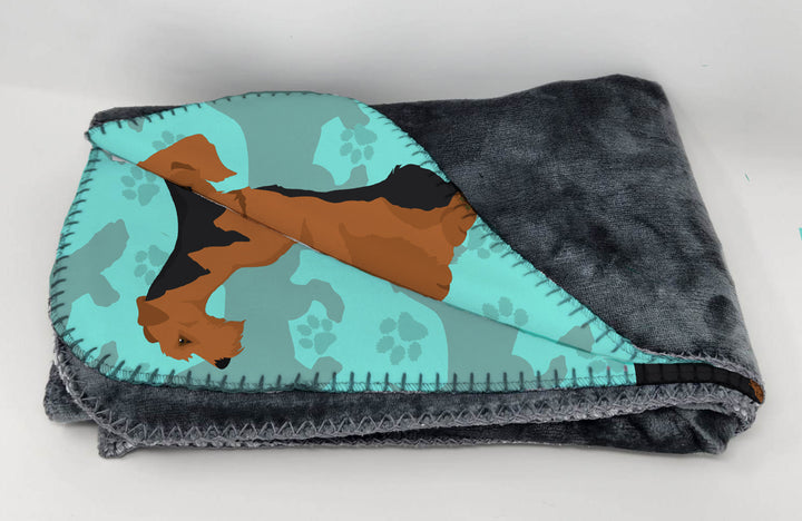 Airedale Terrier Soft Travel Blanket with Bag Image 2